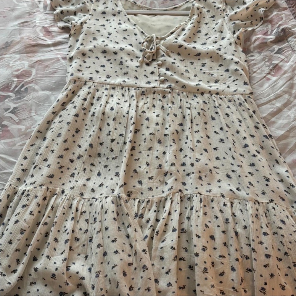 American Eagle white floral dress